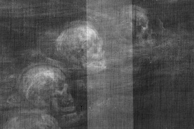 Rentgeno tyrimas atskleidė Johno Dee paveikslo paslaptį.  Iflscience.com nuotr.