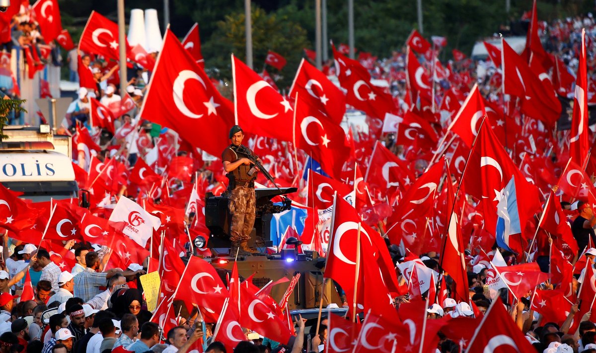 Pro Government demonstration in Turkey