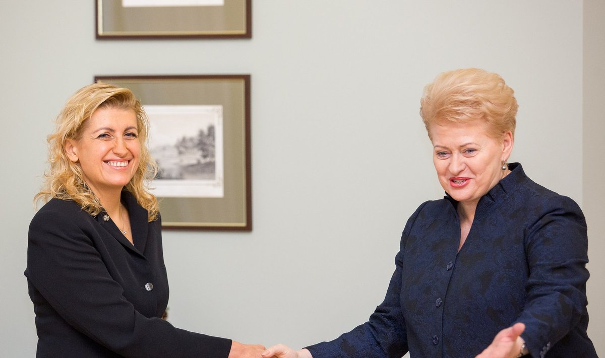 Dalia Grybauskaitė meeting Liana Ruokyte – Jonsson