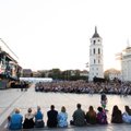 На Кафедральной площади состоялся концерт звезд по случаю Праздника песни