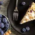 Nepaprastas skonis: mėlynių (arba šilauogių) pyragas su varške