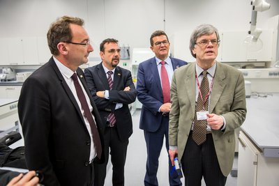 Bavaria's State Secretary for Economic Affairs and Media, Energy and Technology Franz Josef Pschierer with Professor Eugenijus Butkus. Photo by Mindaugas Mikulėnas