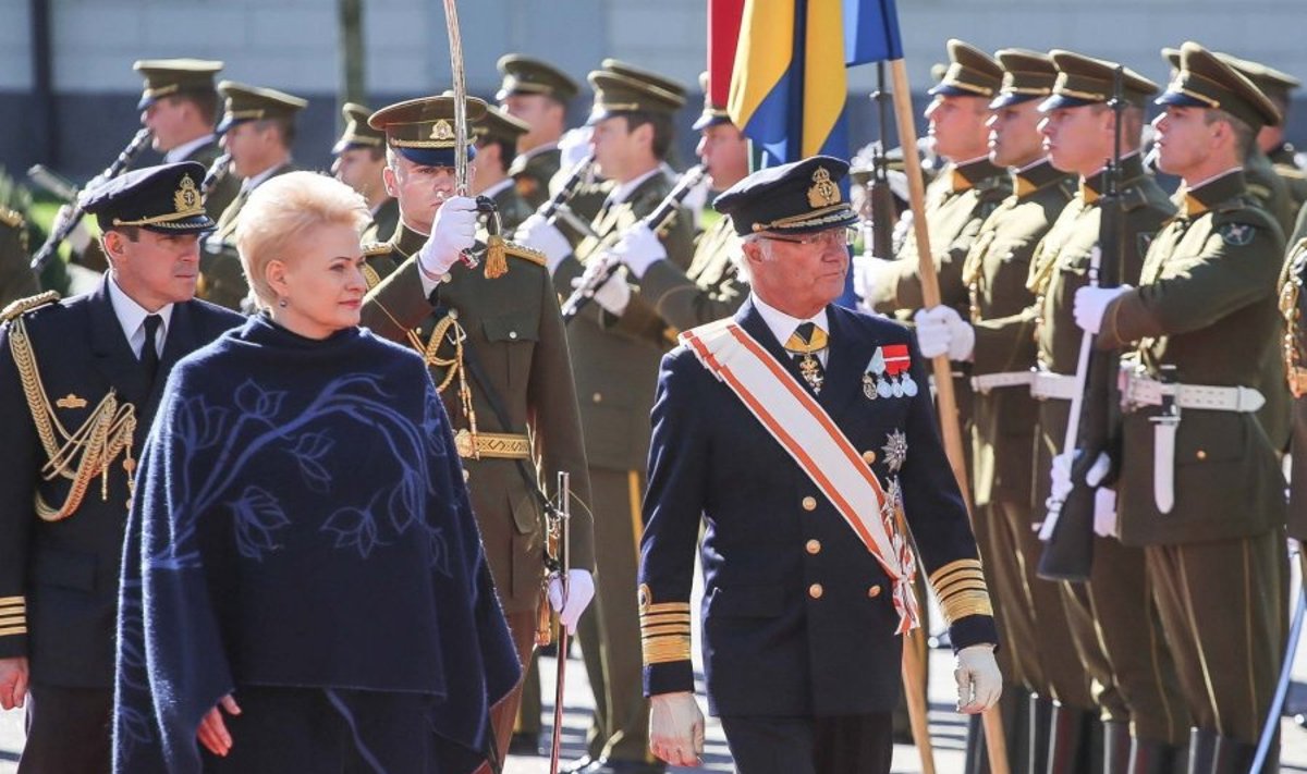 Dalia Grybauskaitė susitinka su Švedijos karaliumi Karlu XVI Gustavu ir karaliene Silvija