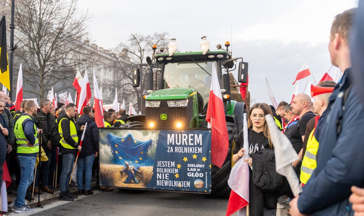 Protest of Polish farmers