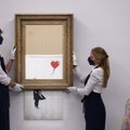 Iš dalies supjaustytas Banksy piešinys parduodamas aukcione Londone: tikimasi milijonų