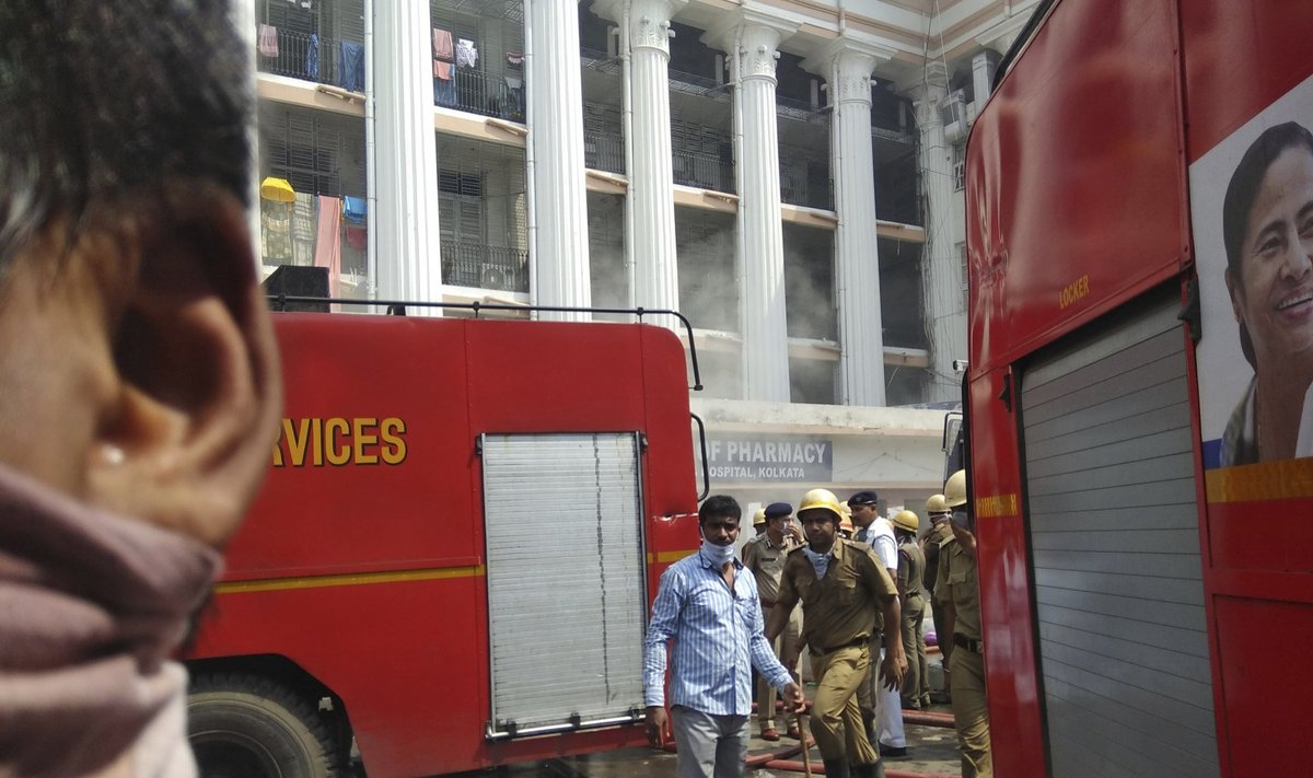 Indijos ligoninė kilus gaisrui evakuoti 250 žmonių
