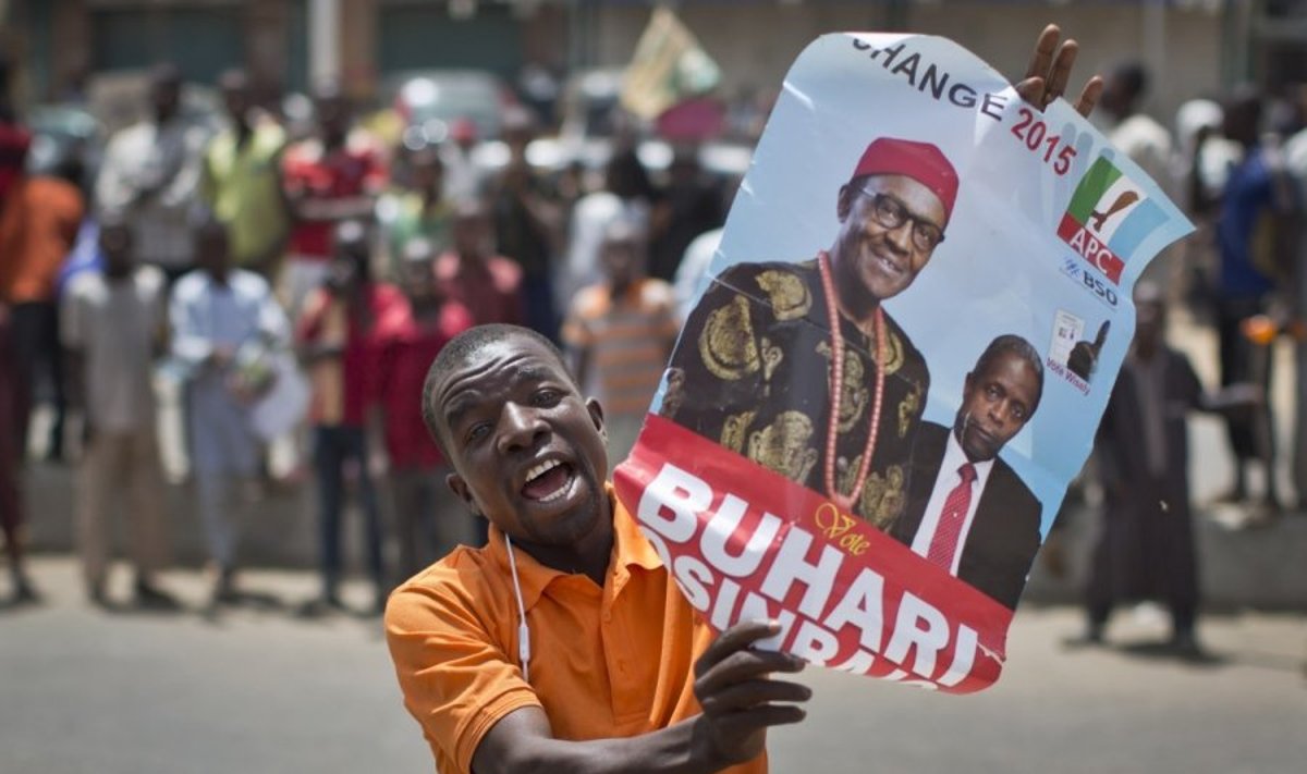 Nigerijoje rinkimų laimėtoju skelbiamas Muhammadu Buhari 