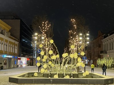 Kalėdinės dekoracijos Kauno centre