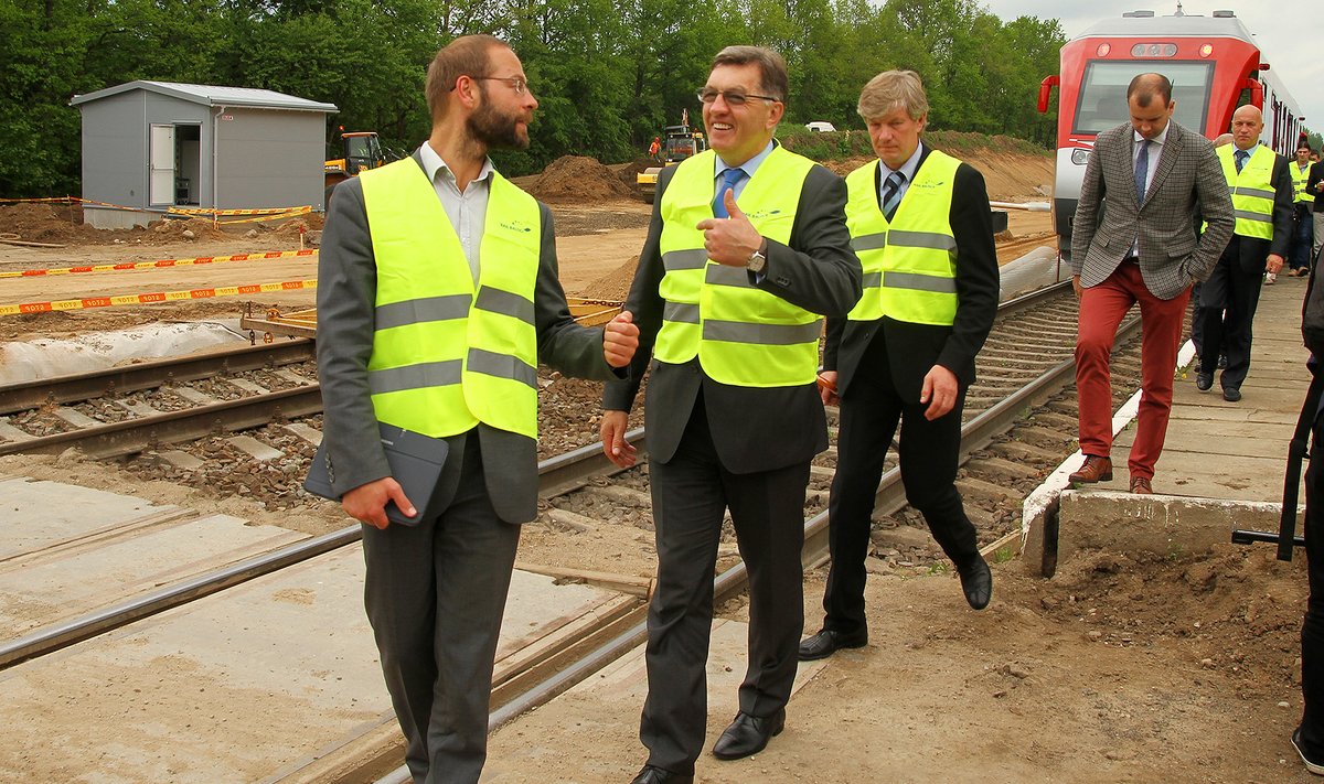 Algirdas Butkevičius apžvelgė "Rail Baltica"  statybas