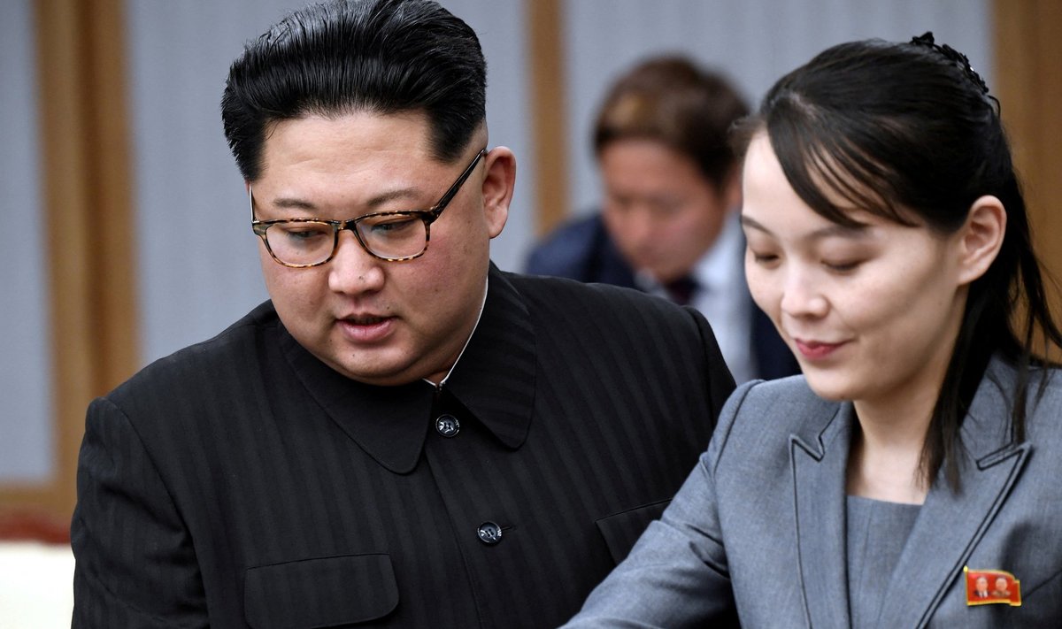Kim Jong Unas ir Kim Yo Jong 
