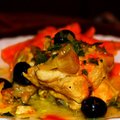 Marokietiška vištiena ir morkų salotos