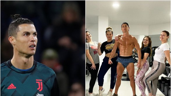 Įspūdingą raumenyną karantino metu pademonstravusiam Ronaldo – aštri kritika iš Italijos