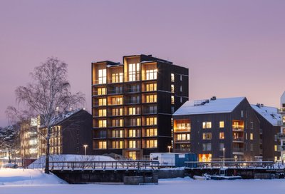Kajstaden daugiabutis (Vesteros, Švedija). Architektai – C.F.Moller Arkitekter (Švedija)