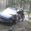 Tragiška avarija Jašiūnuose: sunkvežimis sumaitojo „Citroen“, žuvo vyras