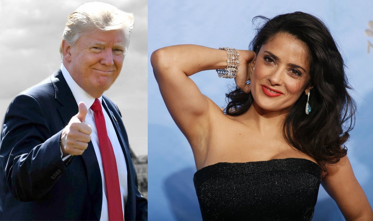 Donaldas Trumpas, Salma Hayek