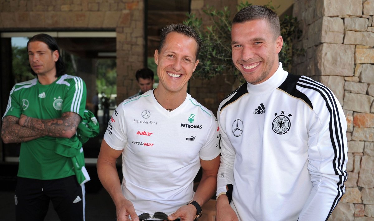 Michaelis Schumacheris ir Lukas Podolski