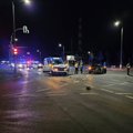 В Вильнюсе пьяный водитель врезался в автомобиль компании Bolt