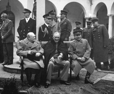 Winstonas Churchillis, Franklinas D. Rooseveltas and Josifas Stalinas