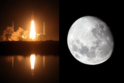 Artemis II misijos metu aplink Mėnulį erdvėlaivis skris su įgula. 