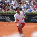 Djokovičius pateko į „French Open“ turnyro trečiąjį ratą