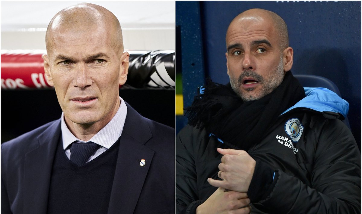 Zinedine'as Zidane'as, Pepas Guardiola / Foto: AP-Scanpix, 