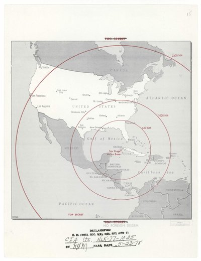 Kubos raketų krizės žemėlapis