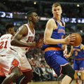 NBA: nusimušęs K. Porzingio taikiklis ir triuškinanti „Knicks“ nesėkmė