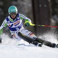 Kalnų slidinėjimo pasaulio taurės slalomo rungtį Italijoje laimėjo vokietis