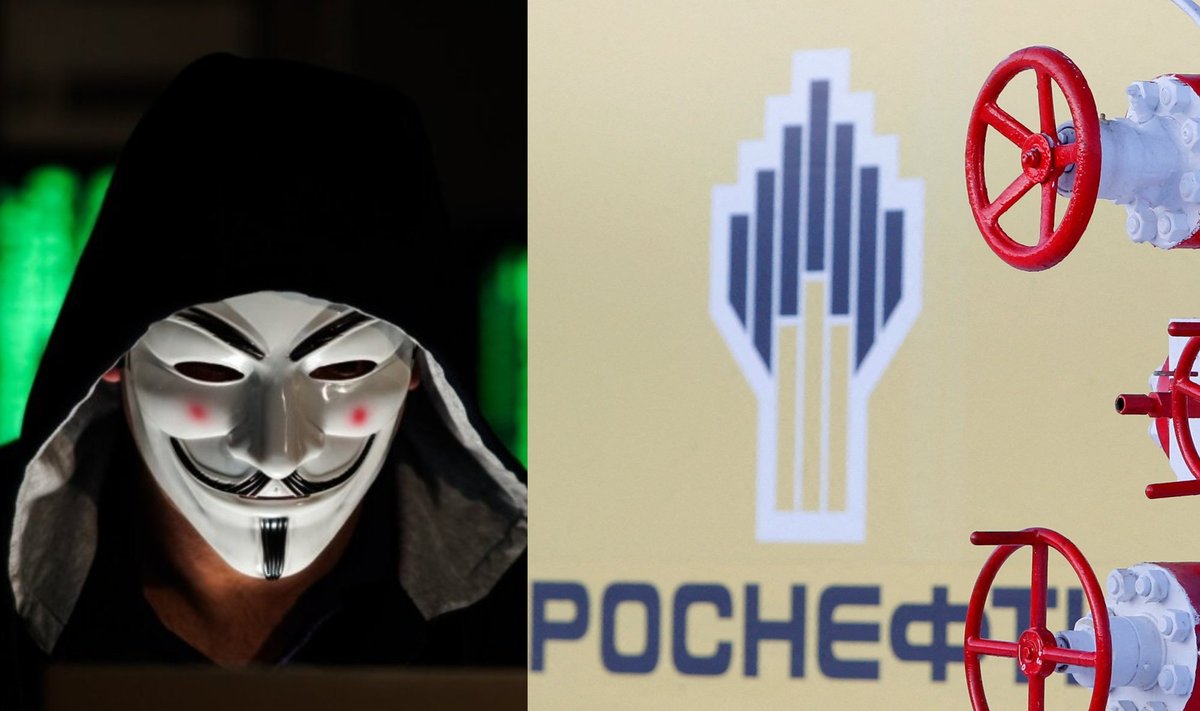 Anonymous nulaužė Rosneft duomenis