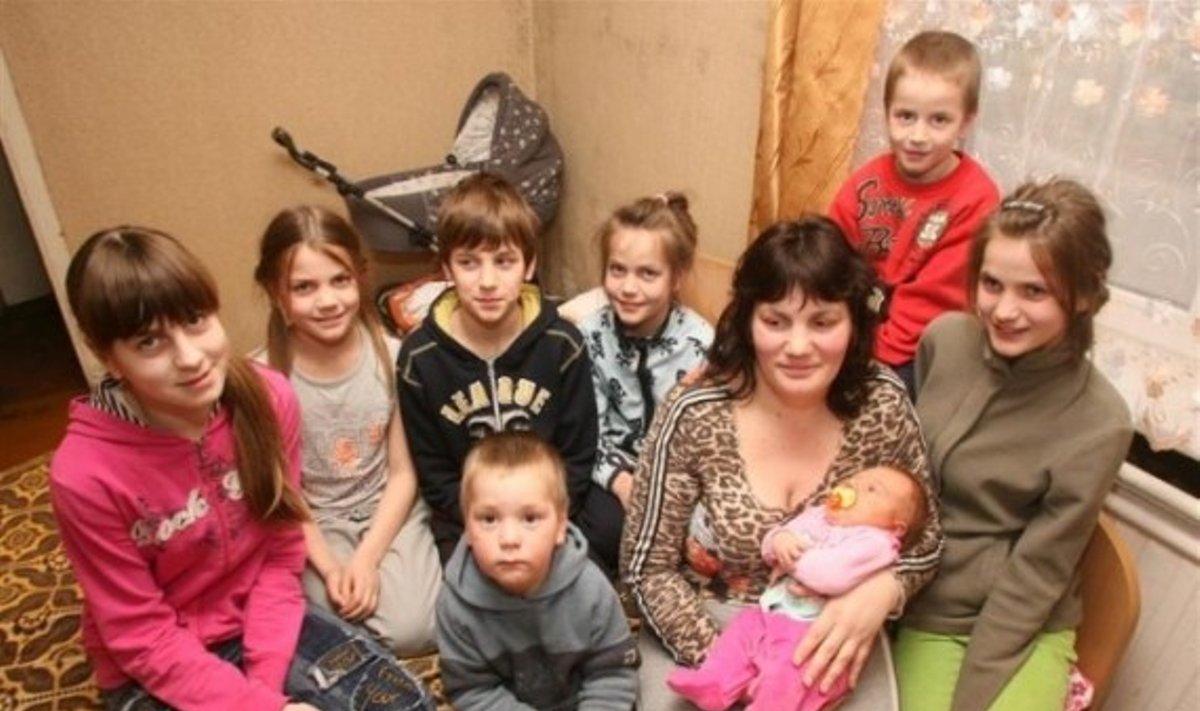 Diana Miškinienė su vaikais