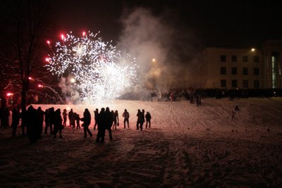 Vilnius, 2008 m. sausio 1 d. (ELTA) Naujųjų metų sutikimas sostinėje. 