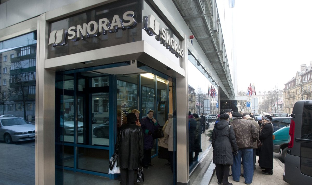 Bank Snoras headquarters on Vivulskio Street in Vilnius