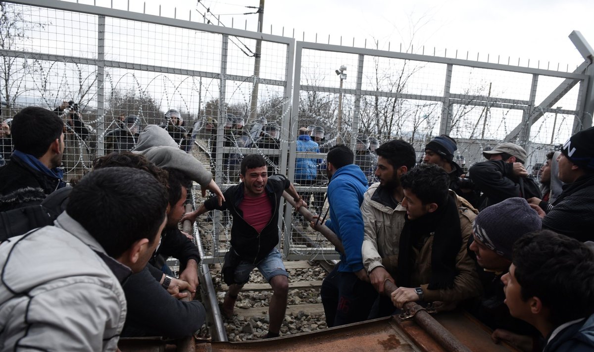 Refugees at Greece's border