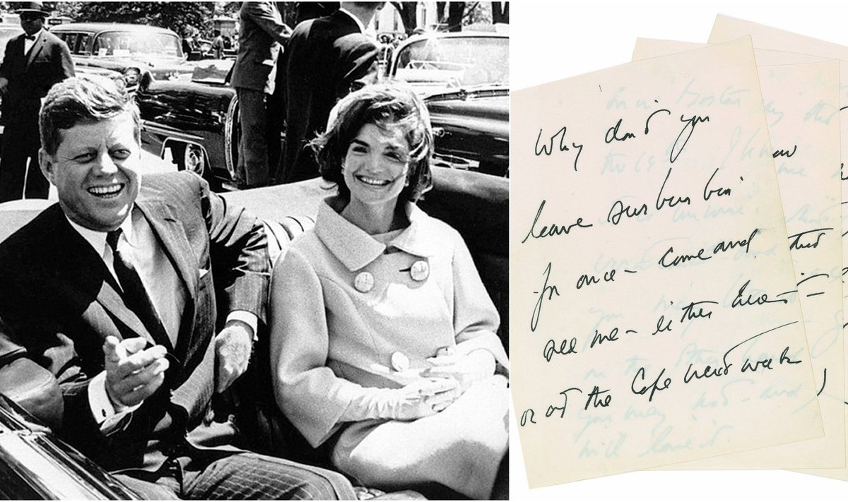 John F. Kennedy, Jackie Kennedy ir laiškas meilužei