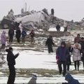 Prie sugriauto memorialo Rytų Ukrainoje - šventykla separatistams