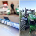 Neįprasta avarija: susidūrė du traktoriai, vieno vairuotojas gydomas ligoninėje