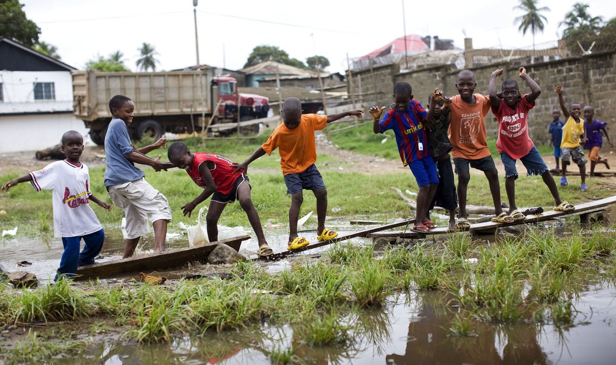 Vaikai Liberijoje