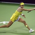 WTA serijos moterų teniso turnyre Dohoje įpusėjo vienetų varžybų šešioliktfinalio etapas
