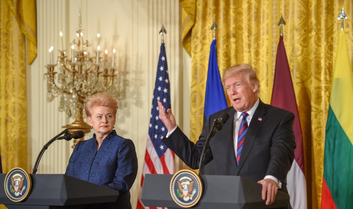 Prezidentė Vašingtone susitinka su JAV Prezidentu Donaldu Trumpu ir dalyvauja Baltijos šalių bei JAV viršūnių susitikime