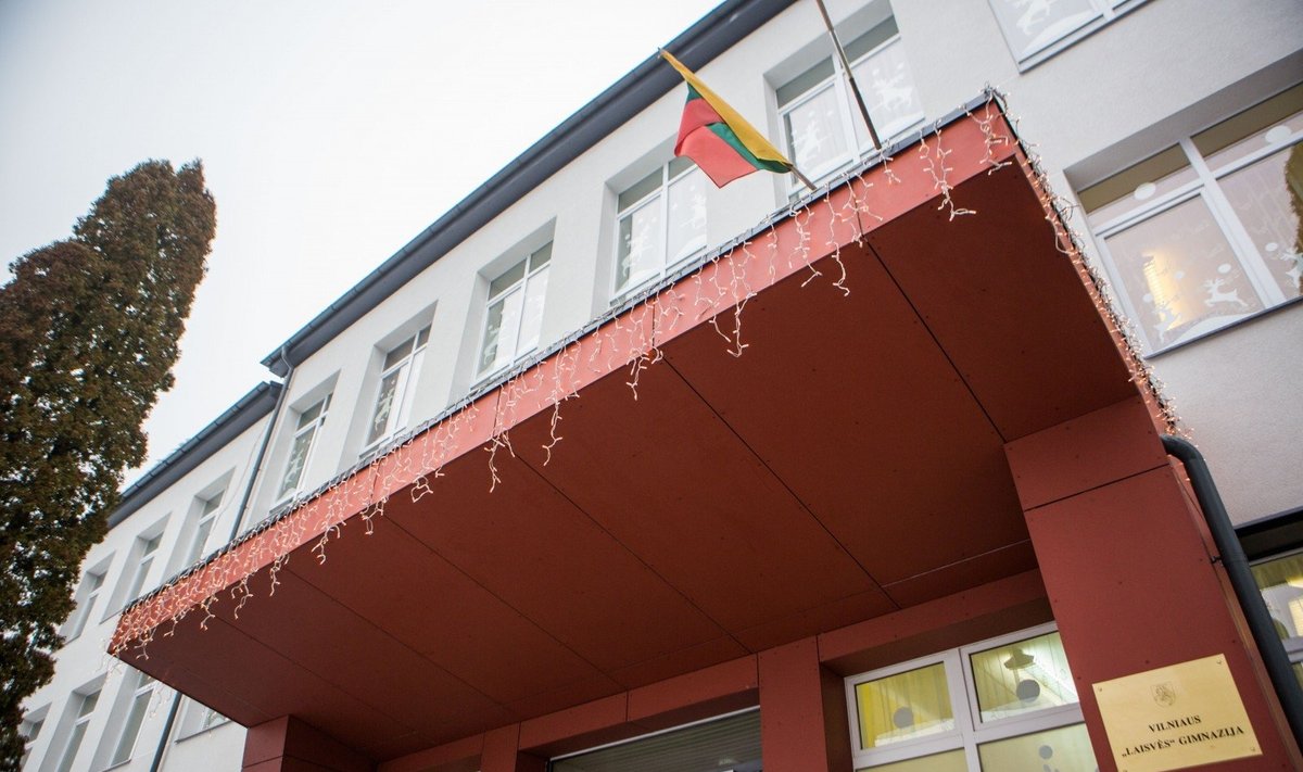 Remigijus Šimašius lankėsi Vilniaus "Laisvės" gimnazijoje