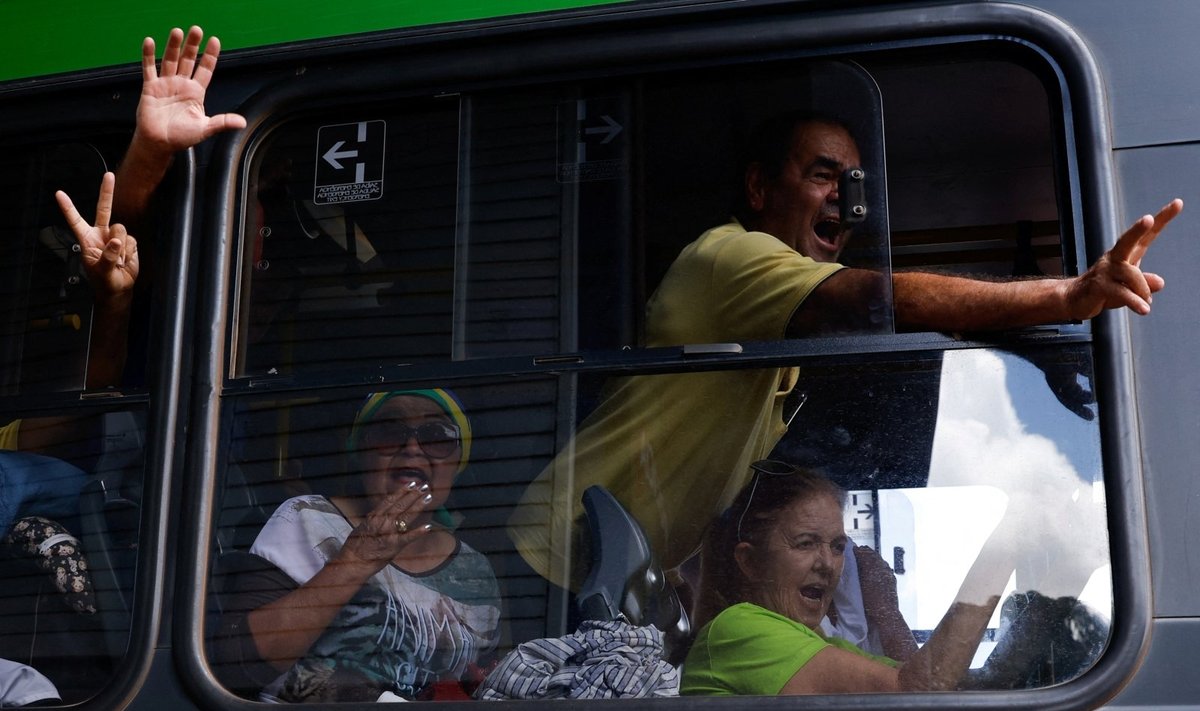 Po riaušių Brazilijoje sulaikyti protestuotojai