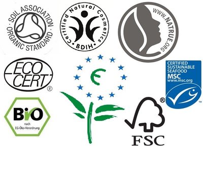ES ekologiškos gamybos ženklai