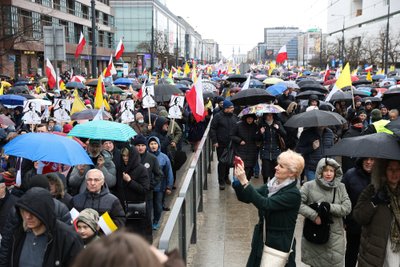 Popiežiaus palaikymo demonstracija Lenkijoje