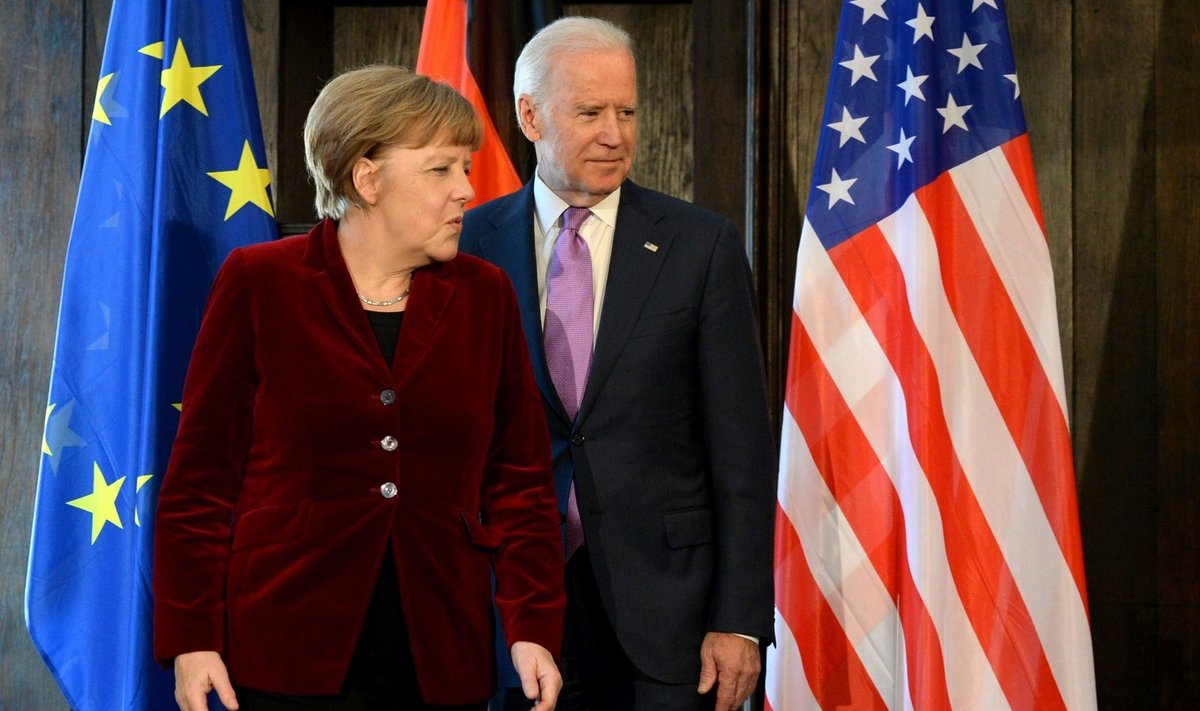 Angela Merkel, Joe Bidenas