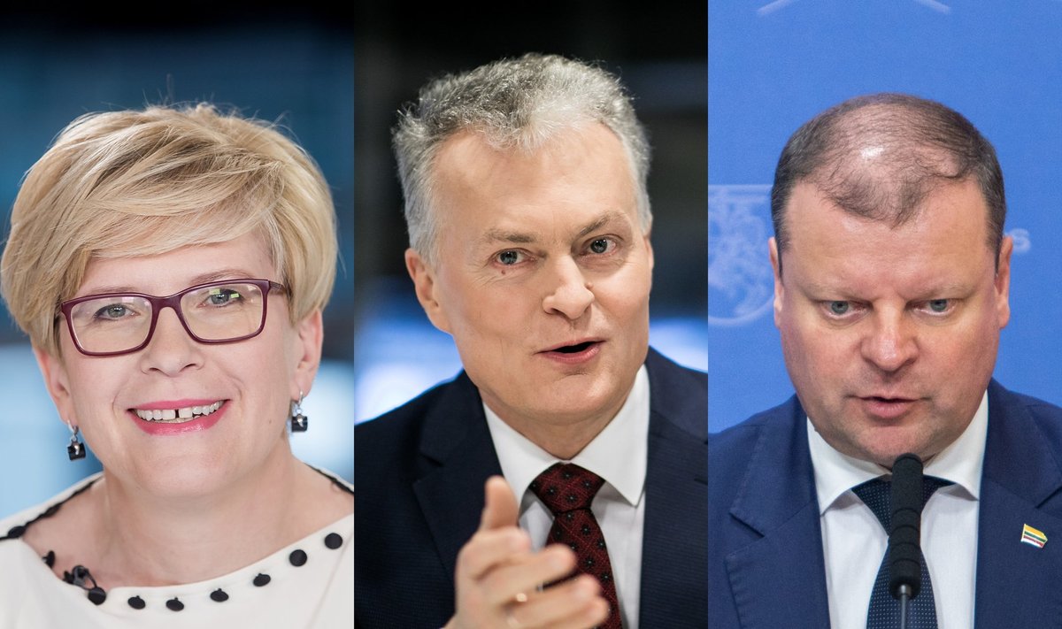 Ingrida Šimonytė, Gitanas Nausėda, Saulius Skvernelis