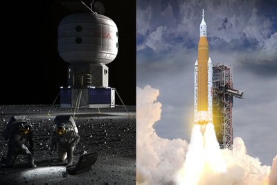 NASA planuoja misiją į Mėnulį, kurios metu bus nuskraidinti žmonės. 