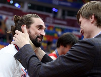 Aleksejus Švedas (kairėje), Andrejus Kirilenka (Foto: CSKA)