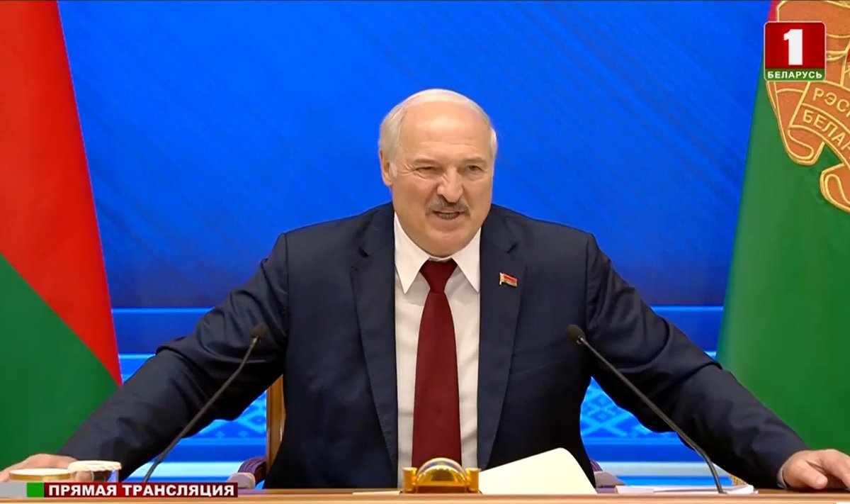Lukašenka po 7 valanų transliacijos