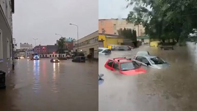 Vanduo užsėmė dalį Lenkijos miesto, gyventojai perspėti dėl naujų potvynių