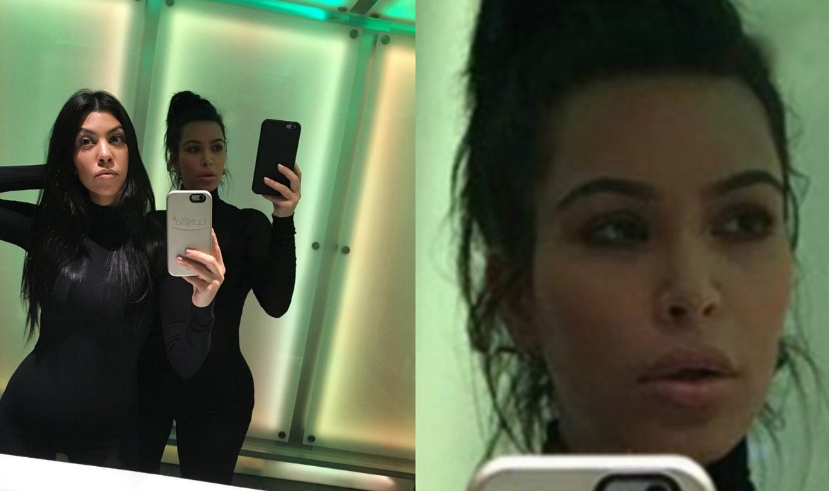 Gerbėjai spėlioja, kas nutiko K. Kardashian veidui